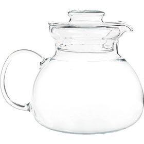 1.5 Quart Stovetop Clear Glass Teapot Kettle with Infuser and Lid