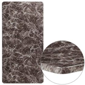 30 x 60 Rectangular Gray Marble Laminate Table Top