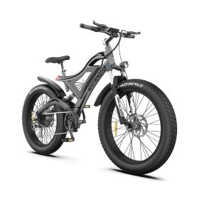 (Do Not Sell on Amazon) AOSTIRMOTOR 26" 750W Electric Bike Fat Tire 48V 15AH Removable Lithium Battery for Adults RT